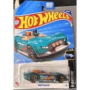 HOT WHEELS 2025 MONTERACER CLEAR GREEN 63/250 HYX86 X-RAYCERS K. CAO DESIGN